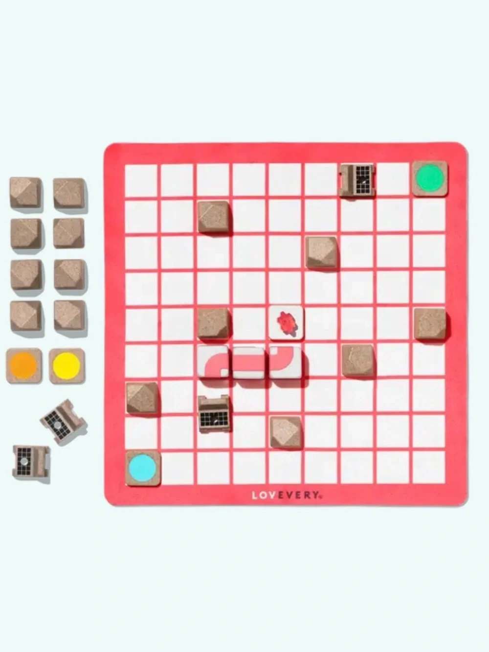 NWT Lovevery Rover Route Red Grid Strategy Game for Kids Learning Toy